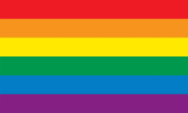 Bandiera arcobaleno — Vettoriale Stock