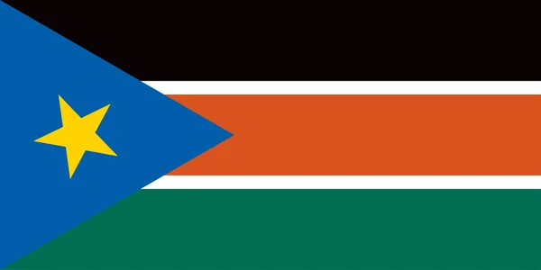 Södra sudan flagga — Stock vektor