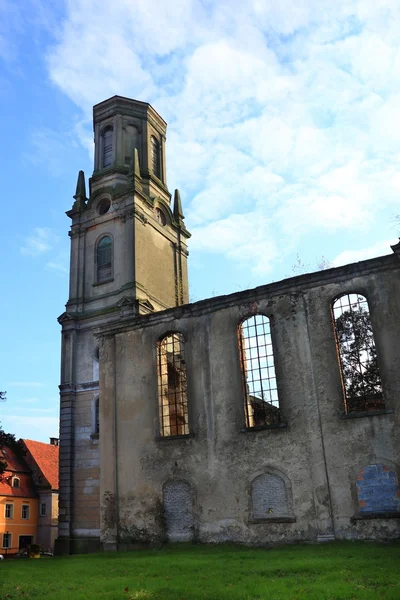 Old temple in Mirsk — Stock Photo, Image