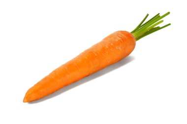 Fresh carror on white clipart