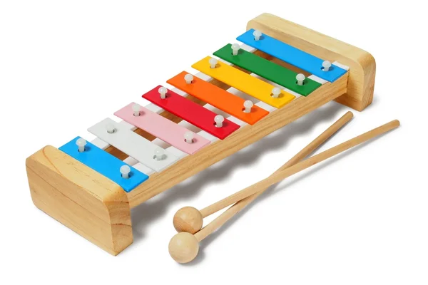 Xylophone on white — Stock Photo, Image