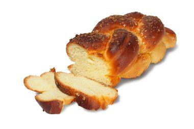Beyaz üzerine Challah