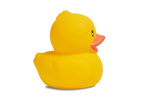 Rubber duck on white — Stock Photo, Image