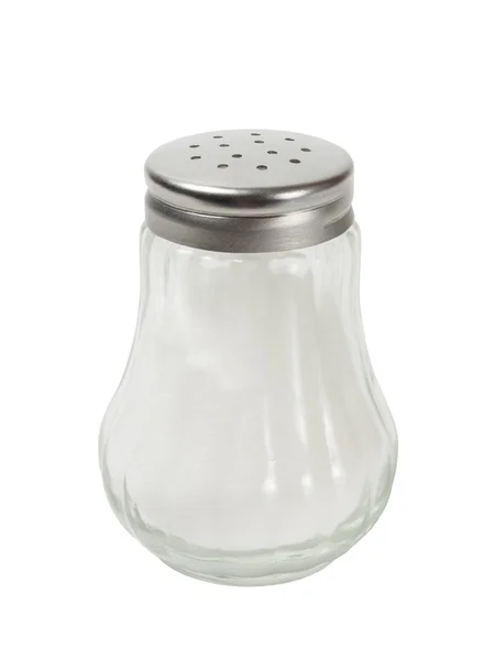 Salt shaker on white — Stock Photo, Image