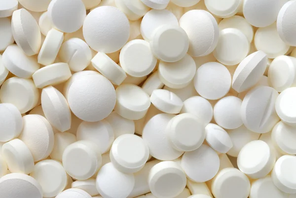 Blanco píldoras fondo — Foto de Stock