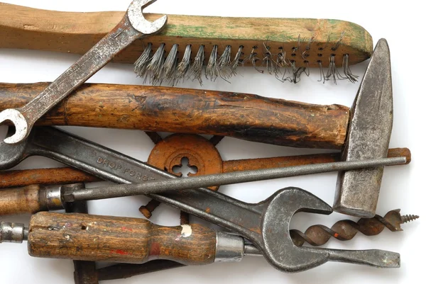 Coleção de ferramentas antigas — Fotografia de Stock