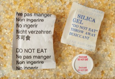 Dessicant, silica gel clipart