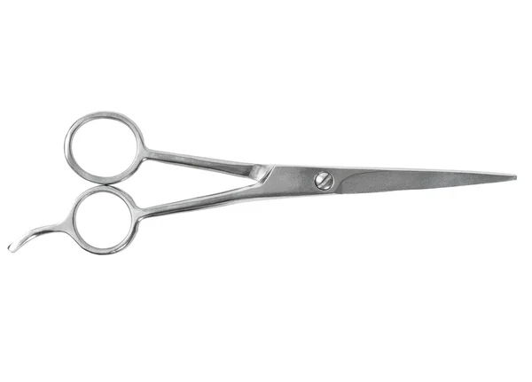 Barber scissors on white — Stock Photo, Image