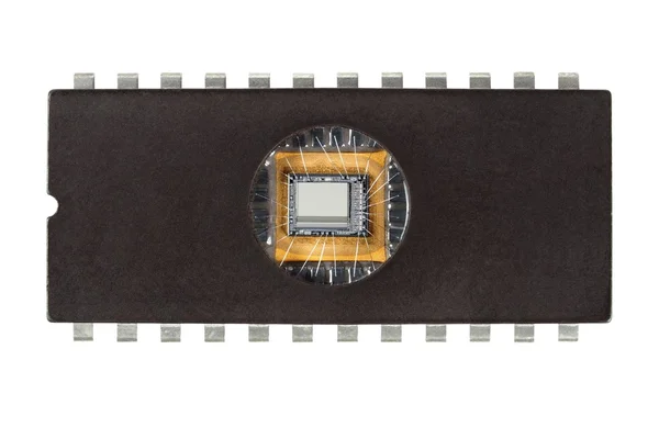 Velho chip de computador — Fotografia de Stock