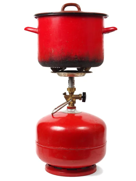 Camping gas cooker — Stock Photo, Image