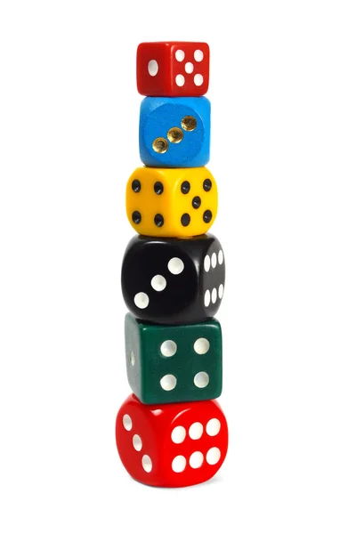 Dice stack — Stock Photo, Image