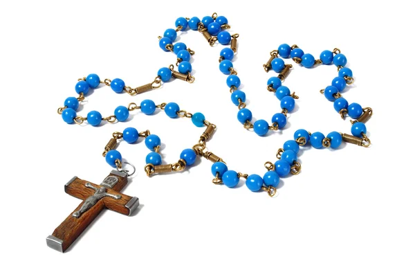 Blue rosary — Stock fotografie