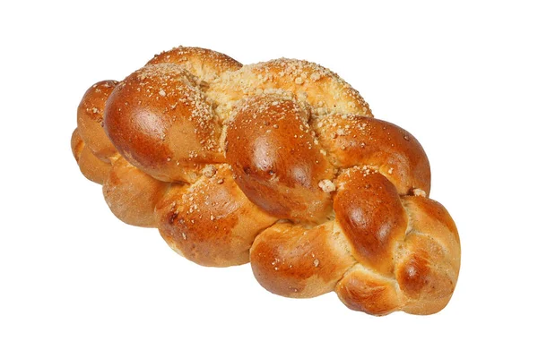 Beyaz arka plan üzerinde izole challah topuz