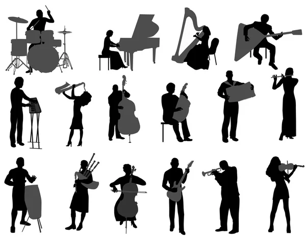 Musiciens — Image vectorielle