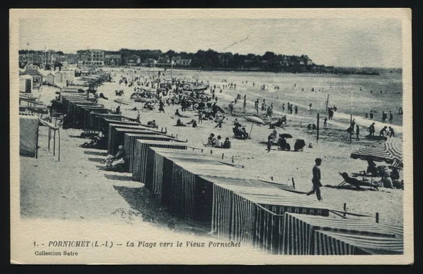 Pornichet 由法国印制的明信片 — 图库照片