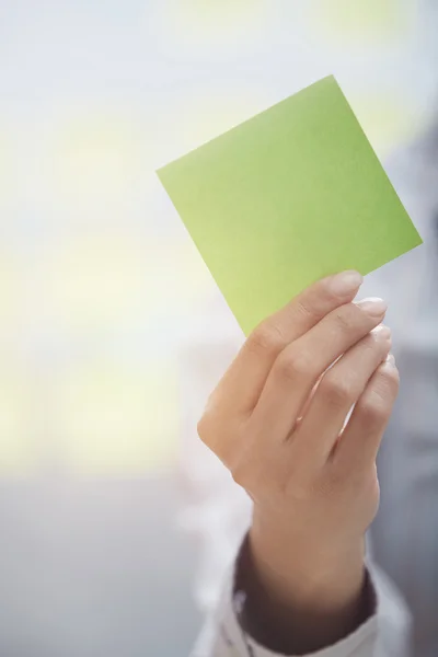 Adhesive note with emplty space — Stock Photo, Image