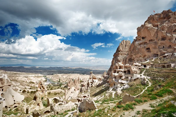 Ancient stony houses in Cappadocia — Stock Photo, Image