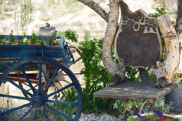 Old wooden wagon — Stock Photo, Image