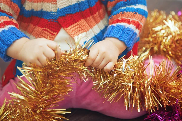 Kid with frippery — Stock Photo, Image