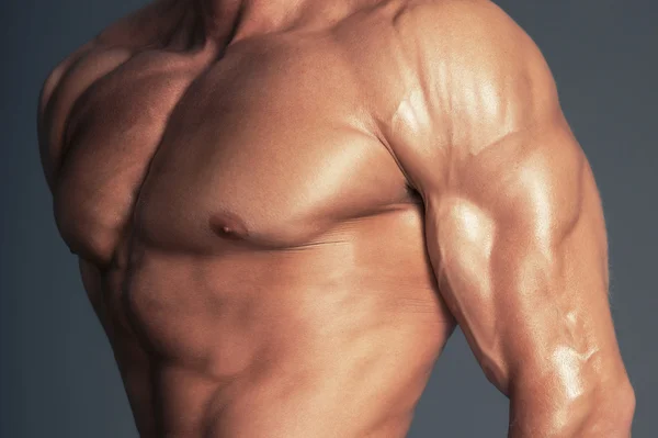 Тіло м'язової людини — стокове фото