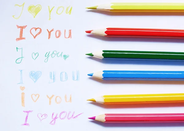 Love you message — Stock Photo, Image