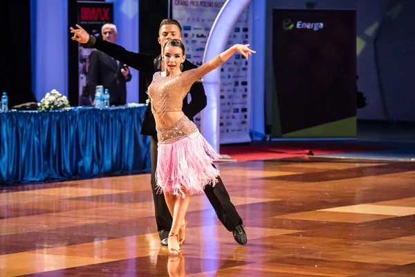 Dancers dancing latin dance — Stock Photo, Image