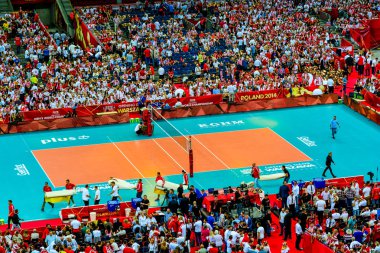 Varşova, Polonya - Ağustos 30: açılış töreni, Varşova, 30 Ağustos 2014 Erkekler Dünya Şampiyonası