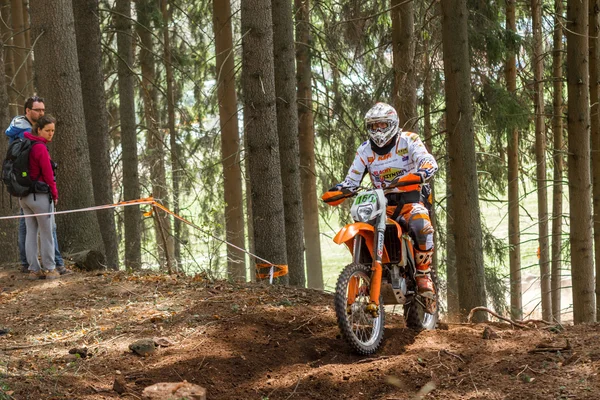 Rider motocross w wyścigu Rodeo Jastrzębniki — Zdjęcie stockowe