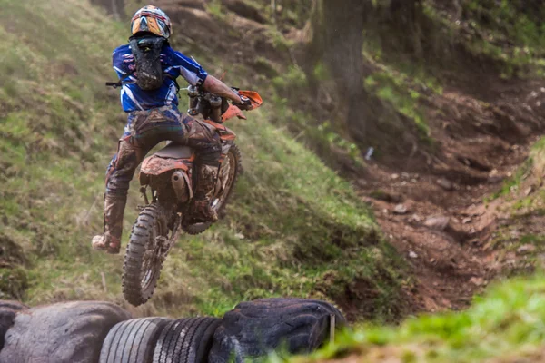 Motocross rider at the Drapak Rodeo Race — Stock Photo, Image