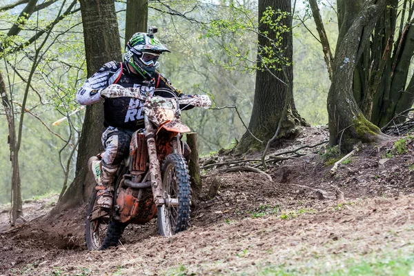 Rider motocross w wyścigu Rodeo Jastrzębniki — Zdjęcie stockowe