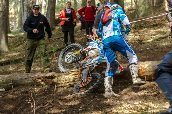 Motocross rider at the Drapak Rodeo Race — Stock Photo, Image