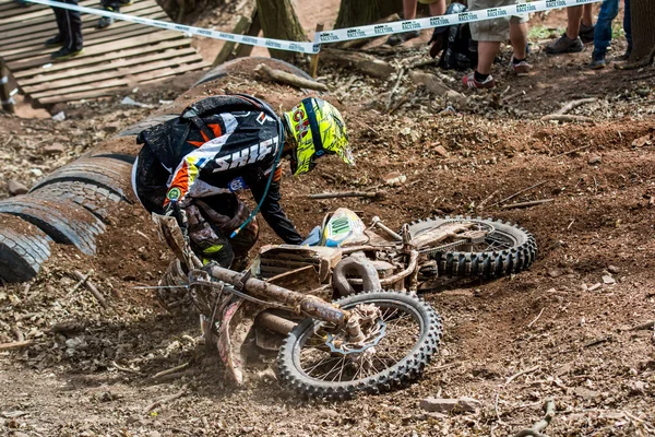 Motocross rider at the Drapak Rodeo Race — Stock Photo, Image