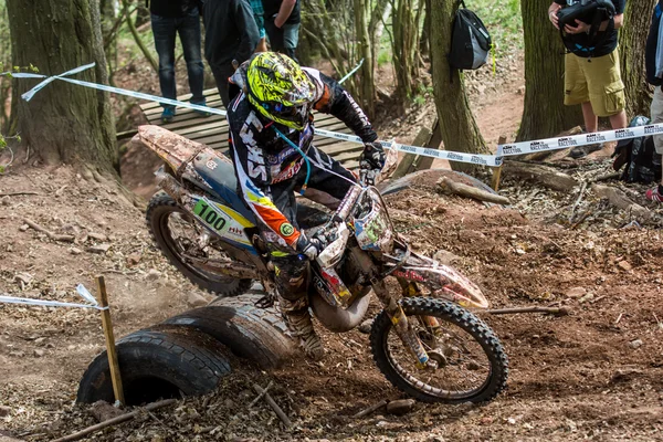 Motocross rider at the Drapak Rodeo Race — Stock Photo, Image