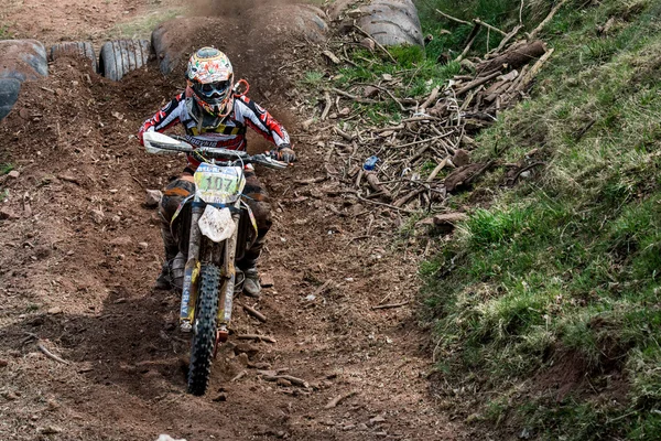 Motocross rider at the Drapak Rodeo Race — Stock Photo, Image