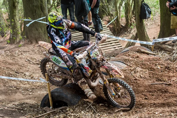 Motocross rider at the Drapak Rodeo Race — Stock Photo, Image