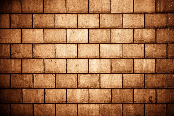 Yüksek çözünürlüklü kahverengi krem tuğla duvar doku — Stok fotoğraf