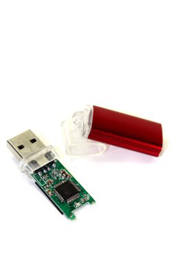 küçük kırmızı Usb birden parlamak götürmek