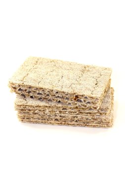 küçük crispbread yığını