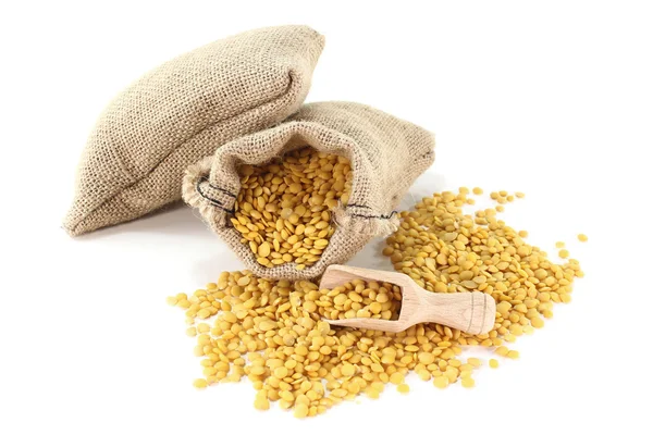 Yellow lentils — Stock Photo, Image