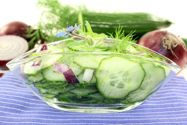 Salada de pepino — Fotografia de Stock