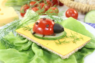 Uğur böceği ile Crispbread