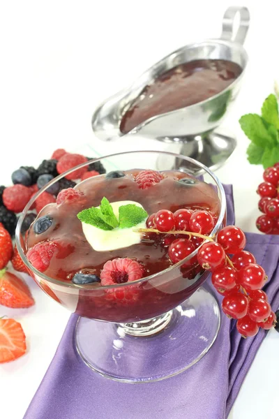 Red fruit jelly — Stock Photo, Image