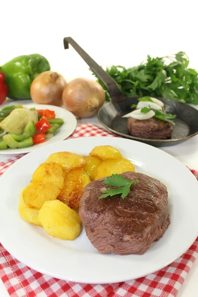 Ostrich steaks — Stock Photo, Image