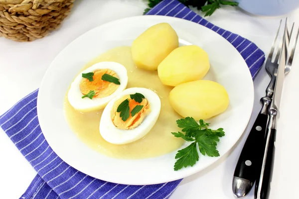 Mustard eggs — Zdjęcie stockowe