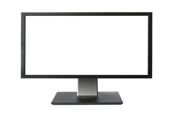 Wide lcd monitor with empty screen — Stock Photo, Image