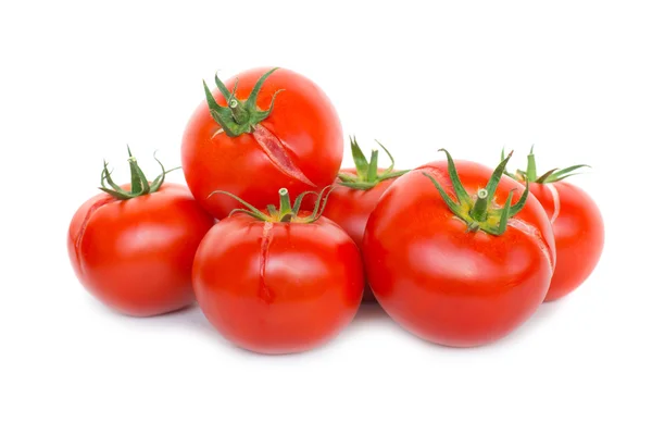 Grupp av röda färska tomater — Stockfoto
