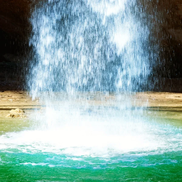 Powerful falling water stream — Stock Photo, Image