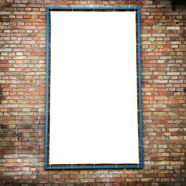 Empty white billboard — Stock Photo, Image