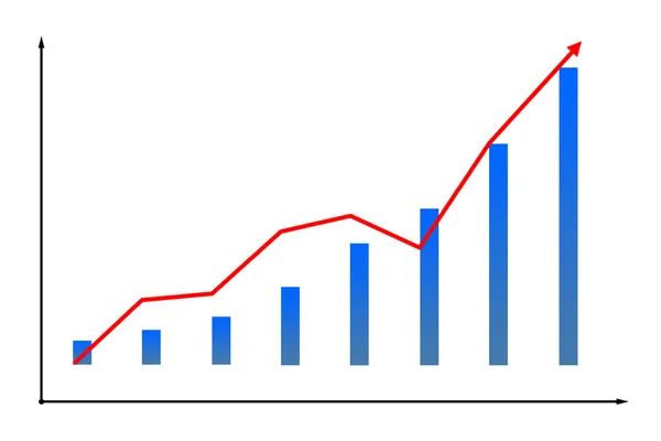 Image of financial diagram icon — Stock Photo, Image