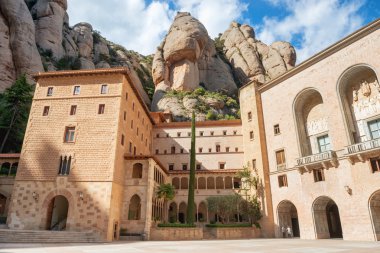 Montserrat Monastery Barcelona, İspanya